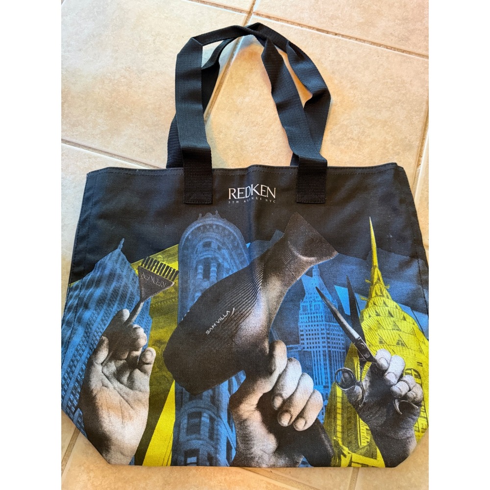 Redken 5th Avenue NYC Canvas Tote Bag Sam Villa Salon Professional Stylist‎ Hair